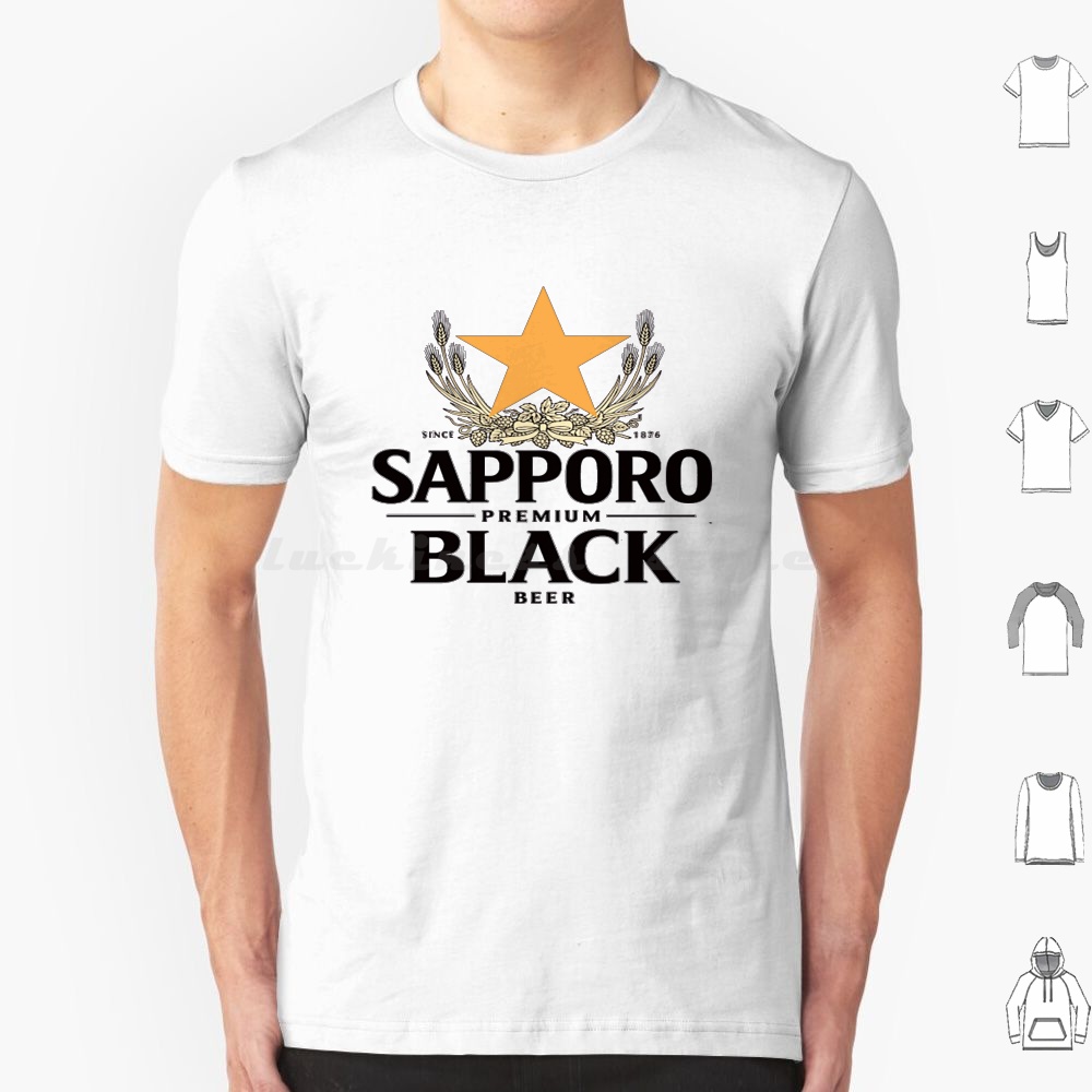 Wine Beer Rum - เสื้อยืดซัปโปโร ไซส์ 6XL ผ้าฝ้าย เสื้อยืดเท่ๆ สำหรับคนชอบเบียร์