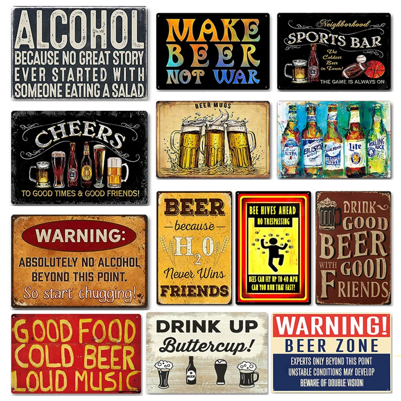 ป้ายโลหะตกแต่งผนังร้านบาร์ ปิ้ - Wine Beer Pub บทวิจารณ์และราคา