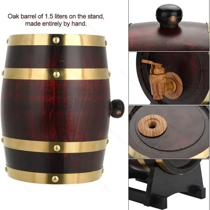 ถังไม้โอ๊ควินเทจสำหรับหมักเบีย - Wine Beer Rum บทวิจารณ์และราคา