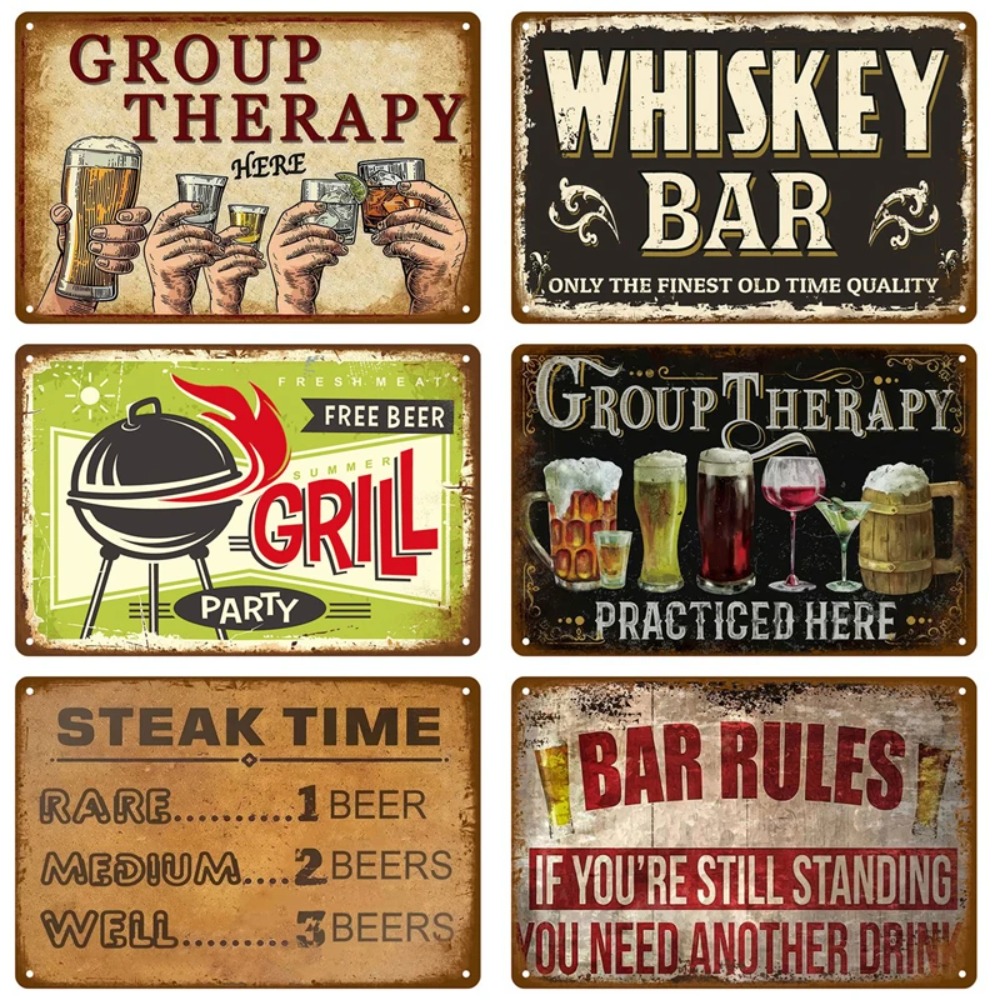 CIFBUY ป้ายโลหะอลูมิเนียมตกแต่ - Wine Beer Pub บทวิจารณ์และราคา