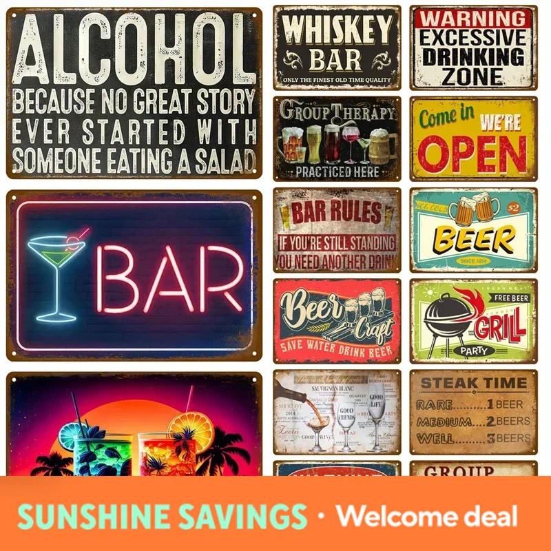 ป้ายโลหะ ป้ายเหล็ก ป้ายดีบุก แ - Wine Beer Pub บทวิจารณ์และราคา